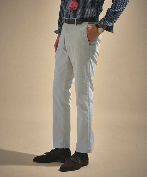 TAKEO KIKUCHI / タケオキクチ パンツ | 【ON／OFF兼用】サイドゴアウエスト オールシーズン ストレートパンツ | 詳細6