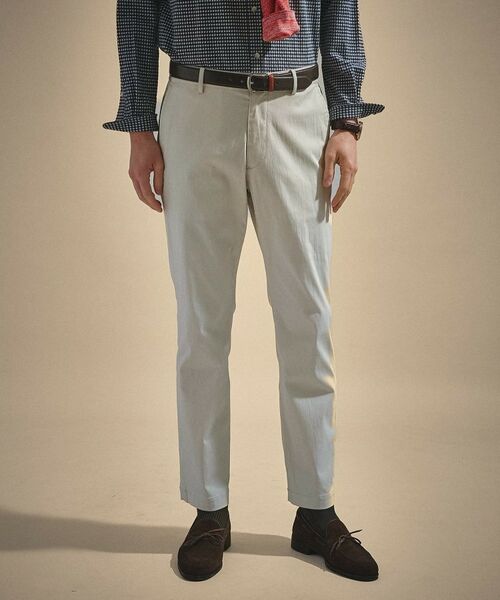 TAKEO KIKUCHI / タケオキクチ パンツ | 【ON／OFF兼用】サイドゴアウエスト オールシーズン ストレートパンツ | 詳細7
