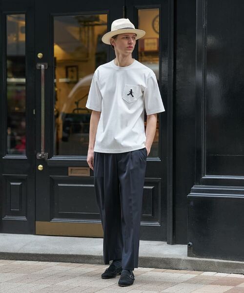 TAKEO KIKUCHI / タケオキクチ Tシャツ | 【BOWLER HAT LABEL】アイスクリアコットンボーラーハットウォーカー 半袖ポケT | 詳細7