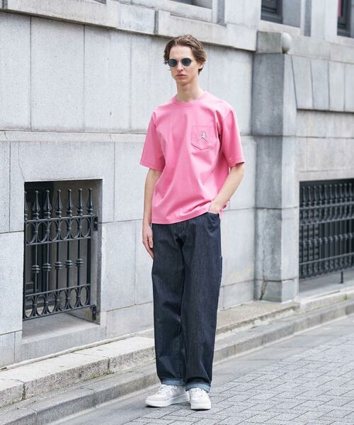 TAKEO KIKUCHI / タケオキクチ Tシャツ | 【BOWLER HAT LABEL】アイスクリアコットンボーラーハットウォーカー 半袖ポケT | 詳細9