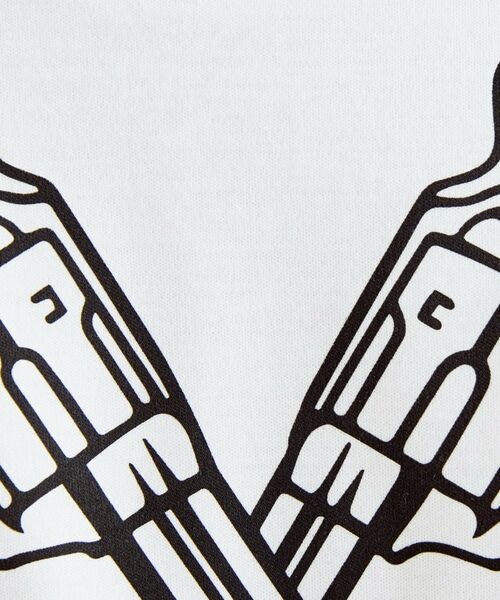 TAKEO KIKUCHI / タケオキクチ Tシャツ | 【BOWLER HAT LABEL】アイスクリアコットン バッククロスピストル 半袖Tシャツ | 詳細23