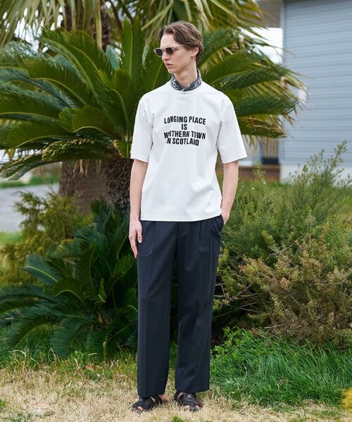 TAKEO KIKUCHI / タケオキクチ Tシャツ | 【BOWLER HAT LABEL】アイスクリアコットン バッククロスピストル 半袖Tシャツ | 詳細4