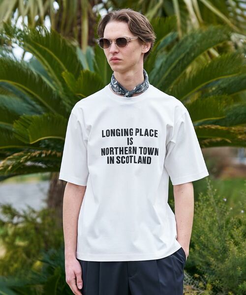 TAKEO KIKUCHI / タケオキクチ Tシャツ | 【BOWLER HAT LABEL】アイスクリアコットン バッククロスピストル 半袖Tシャツ（ホワイト(001)）