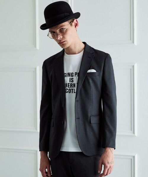 TAKEO KIKUCHI / タケオキクチ テーラードジャケット | 【BOWLER HAT LABEL】ピンヘッドジャージ ジャケット | 詳細22