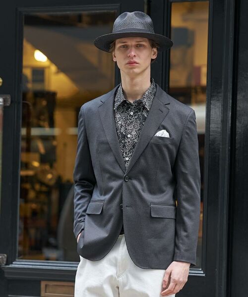 TAKEO KIKUCHI / タケオキクチ テーラードジャケット | 【BOWLER HAT LABEL】ピンヘッドジャージ ジャケット | 詳細25