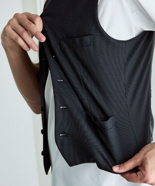 TAKEO KIKUCHI / タケオキクチ ベスト | 【BOWLER HAT LABEL】ピンヘッドジャージ べスト | 詳細17