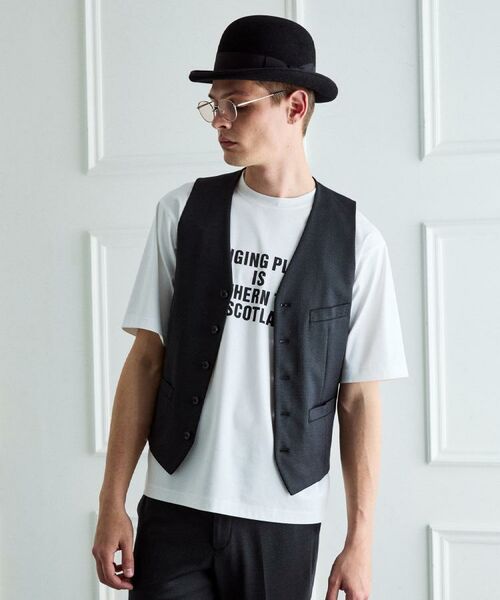 TAKEO KIKUCHI / タケオキクチ ベスト | 【BOWLER HAT LABEL】ピンヘッドジャージ べスト | 詳細18