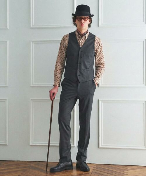 TAKEO KIKUCHI / タケオキクチ ベスト | 【BOWLER HAT LABEL】ピンヘッドジャージ べスト | 詳細20