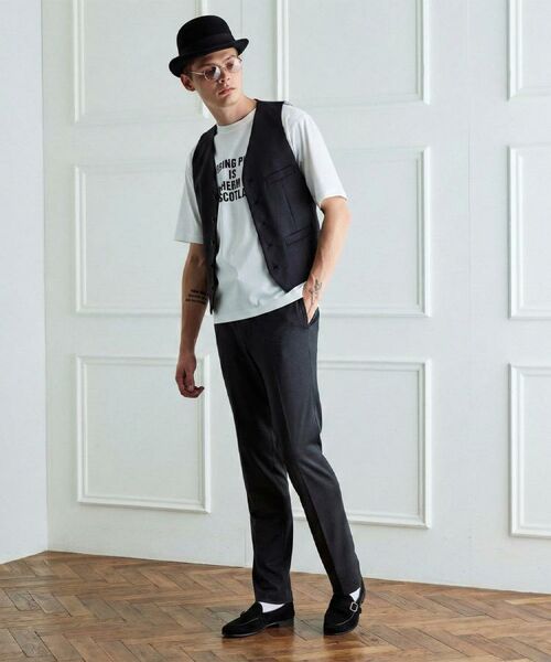 TAKEO KIKUCHI / タケオキクチ パンツ | 【BOWLER HAT LABEL】ピンヘッドジャージ スラックス | 詳細15