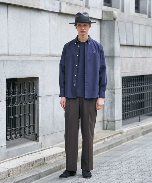 TAKEO KIKUCHI / タケオキクチ シャツ・ブラウス | 【BOWLER HAT LABEL】ボーラーハットウォーカー刺繍 ボタンダウンシャツ | 詳細27