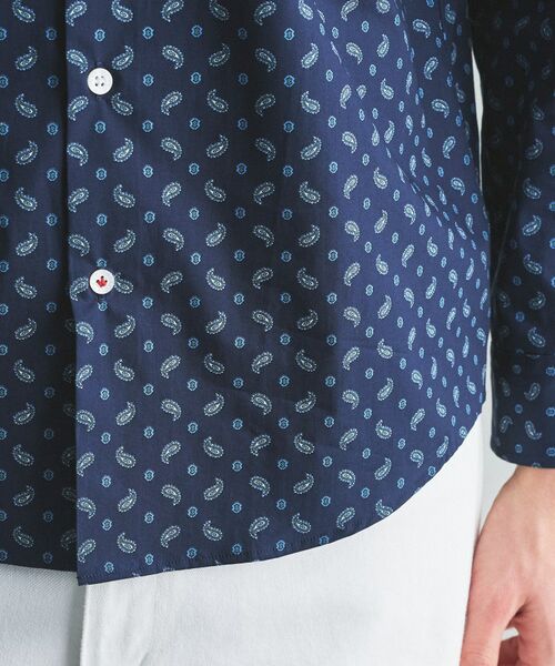 TAKEO KIKUCHI / タケオキクチ シャツ・ブラウス | 【BOWLER HAT LABEL】小紋ペイズリープリント 長袖シャツ | 詳細20