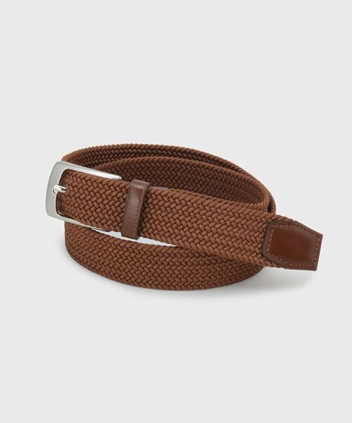 TAKEO KIKUCHI / タケオキクチ ベルト・サスペンダー | 【Made in JAPAN】ドモドソーラ ゴムメッシュベルト（キャメルブラウン(041)）