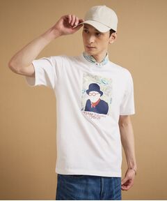TAKEO KIKUCHI / タケオキクチ Tシャツ | カカオ柄スクエアプリント 天竺Tシャツ