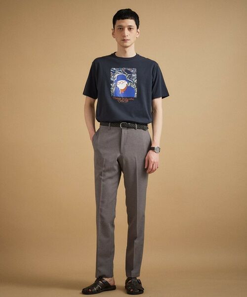 TAKEO KIKUCHI / タケオキクチ Tシャツ | カカオ柄スクエアプリント 天竺Tシャツ | 詳細12