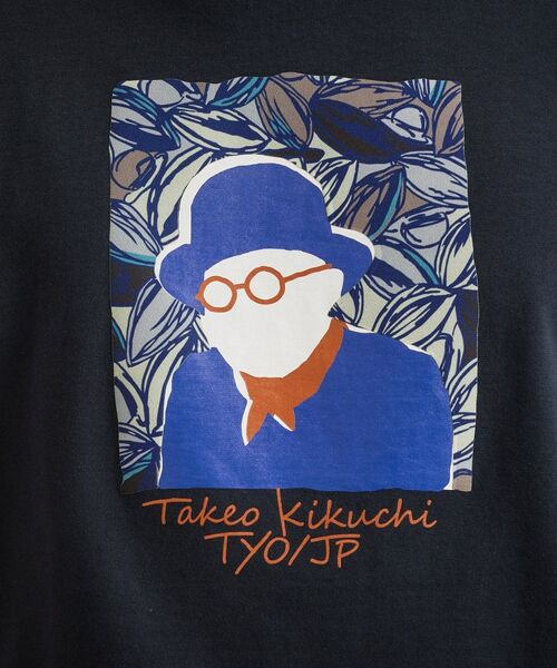 TAKEO KIKUCHI / タケオキクチ Tシャツ | カカオ柄スクエアプリント 天竺Tシャツ | 詳細13
