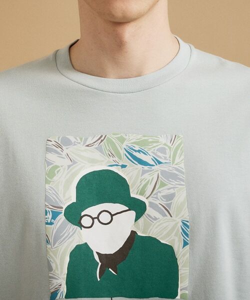 TAKEO KIKUCHI / タケオキクチ Tシャツ | カカオ柄スクエアプリント 天竺Tシャツ | 詳細17