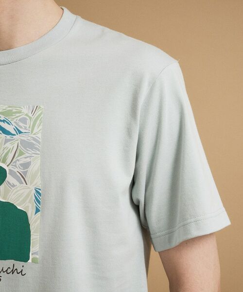 TAKEO KIKUCHI / タケオキクチ Tシャツ | カカオ柄スクエアプリント 天竺Tシャツ | 詳細18