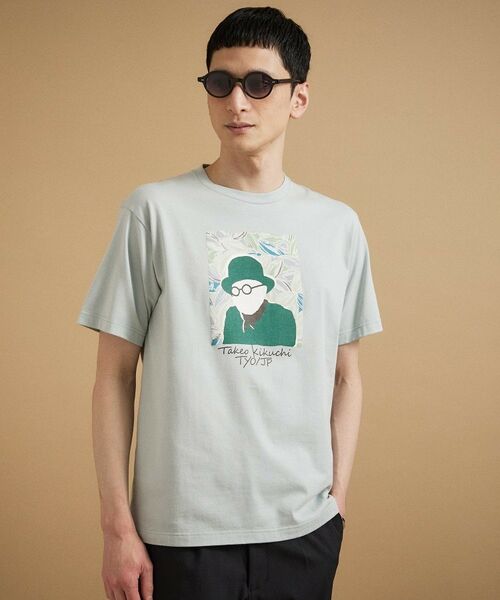 TAKEO KIKUCHI / タケオキクチ Tシャツ | カカオ柄スクエアプリント 天竺Tシャツ | 詳細6