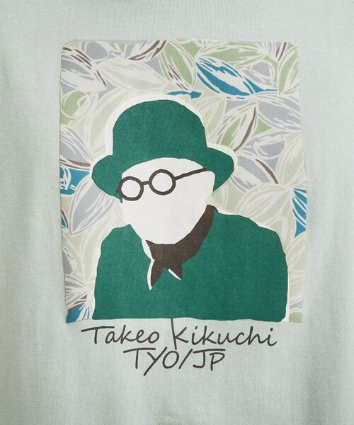 TAKEO KIKUCHI / タケオキクチ Tシャツ | カカオ柄スクエアプリント 天竺Tシャツ | 詳細9