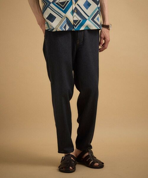 TAKEO KIKUCHI / タケオキクチ パンツ | デニムライクカラミイージーパンツ（ネイビー(094)）