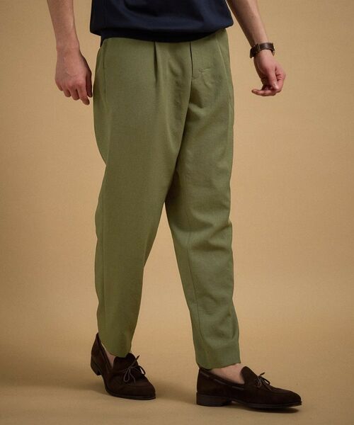 TAKEO KIKUCHI / タケオキクチ パンツ | リネンライクカルゼイージーパンツ | 詳細7