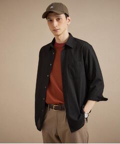 TAKEO KIKUCHI / タケオキクチ シャツ・ブラウス | 【通気性】トリコットサッカー 7分袖シャツ