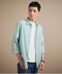 TAKEO KIKUCHI / タケオキクチ シャツ・ブラウス | 【通気性】トリコットサッカー 7分袖シャツ