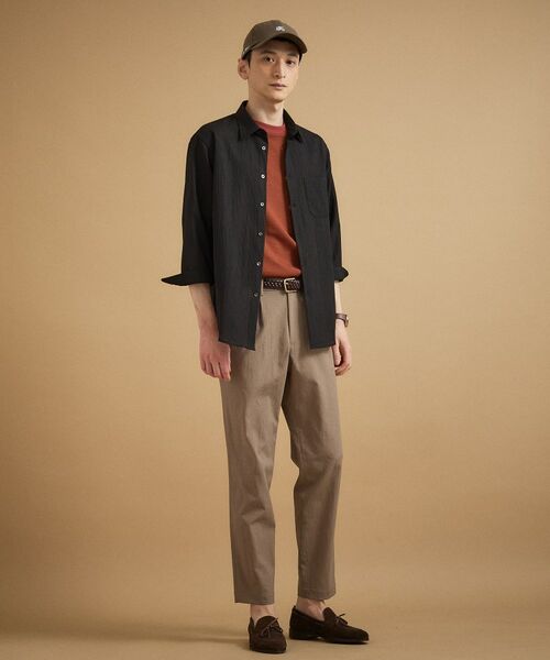 TAKEO KIKUCHI / タケオキクチ シャツ・ブラウス | 【通気性】トリコットサッカー 7分袖シャツ | 詳細4