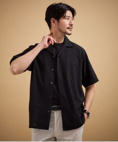 TAKEO KIKUCHI / タケオキクチ シャツ・ブラウス | 【通気性】トリコットサッカー オープンカラー シャツ