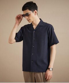 TAKEO KIKUCHI / タケオキクチ シャツ・ブラウス | 【通気性】トリコットサッカー オープンカラー シャツ