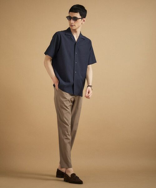 TAKEO KIKUCHI / タケオキクチ シャツ・ブラウス | 【通気性】トリコットサッカー オープンカラー シャツ | 詳細12