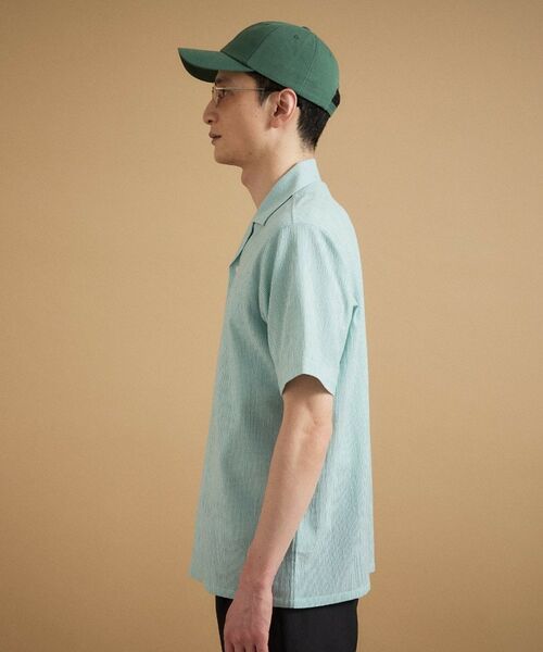 TAKEO KIKUCHI / タケオキクチ シャツ・ブラウス | 【通気性】トリコットサッカー オープンカラー シャツ | 詳細15