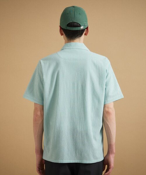 TAKEO KIKUCHI / タケオキクチ シャツ・ブラウス | 【通気性】トリコットサッカー オープンカラー シャツ | 詳細16