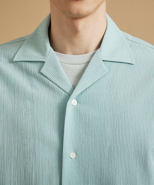 TAKEO KIKUCHI / タケオキクチ シャツ・ブラウス | 【通気性】トリコットサッカー オープンカラー シャツ | 詳細17
