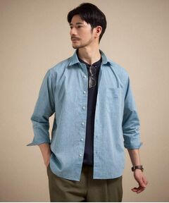 TAKEO KIKUCHI / タケオキクチ シャツ・ブラウス | ハイブリッド リネン 七分袖シャツ