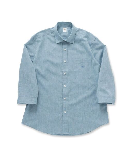 TAKEO KIKUCHI / タケオキクチ シャツ・ブラウス | ハイブリッド リネン 七分袖シャツ | 詳細1