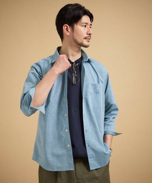 TAKEO KIKUCHI / タケオキクチ シャツ・ブラウス | ハイブリッド リネン 七分袖シャツ | 詳細10