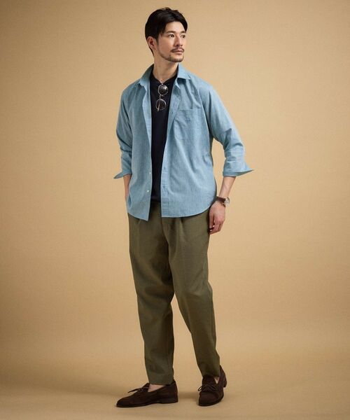TAKEO KIKUCHI / タケオキクチ シャツ・ブラウス | ハイブリッド リネン 七分袖シャツ | 詳細12