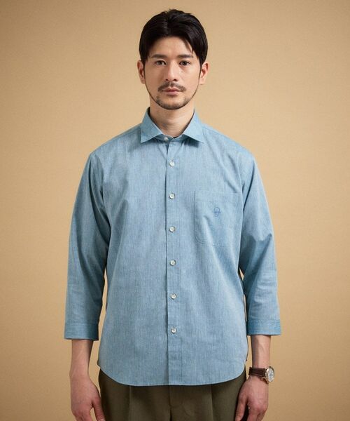 TAKEO KIKUCHI / タケオキクチ シャツ・ブラウス | ハイブリッド リネン 七分袖シャツ | 詳細18