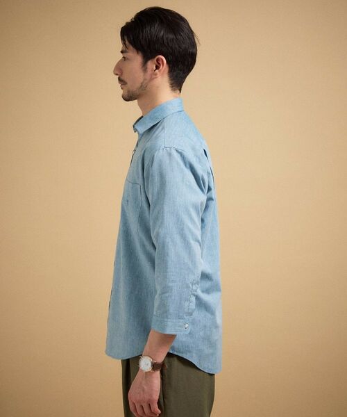 TAKEO KIKUCHI / タケオキクチ シャツ・ブラウス | ハイブリッド リネン 七分袖シャツ | 詳細19