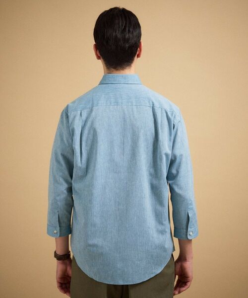 TAKEO KIKUCHI / タケオキクチ シャツ・ブラウス | ハイブリッド リネン 七分袖シャツ | 詳細20