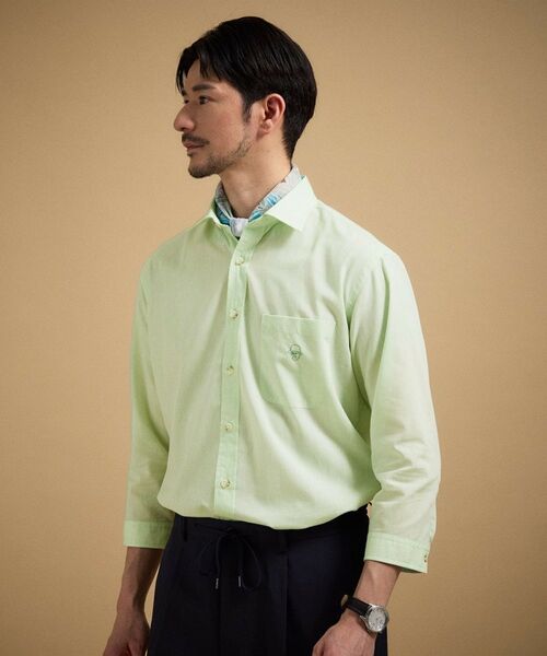 TAKEO KIKUCHI / タケオキクチ シャツ・ブラウス | ハイブリッド リネン 七分袖シャツ | 詳細3