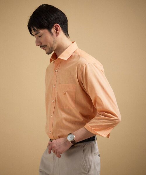TAKEO KIKUCHI / タケオキクチ シャツ・ブラウス | ハイブリッド リネン 七分袖シャツ | 詳細7