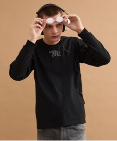 TAKEO KIKUCHI / タケオキクチ カットソー | TK刺繍長袖丸胴Tシャツ