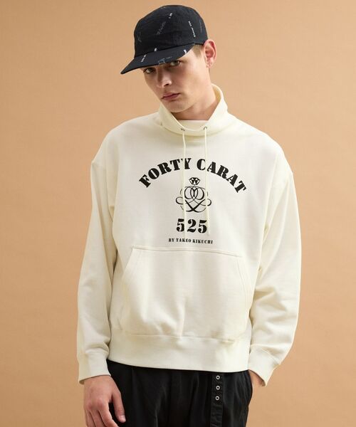 TAKEO KIKUCHI / タケオキクチ スウェット | カレッジ風オフタートルジャージ | 詳細3