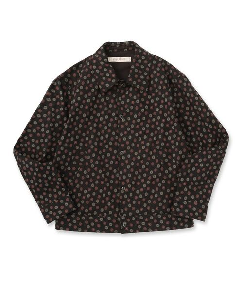 TAKEO KIKUCHI / タケオキクチ レザーブルゾン・ジャケット | 小紋プリントブルゾン | 詳細1