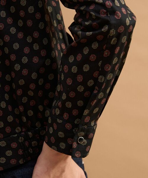 TAKEO KIKUCHI / タケオキクチ レザーブルゾン・ジャケット | 小紋プリントブルゾン | 詳細11