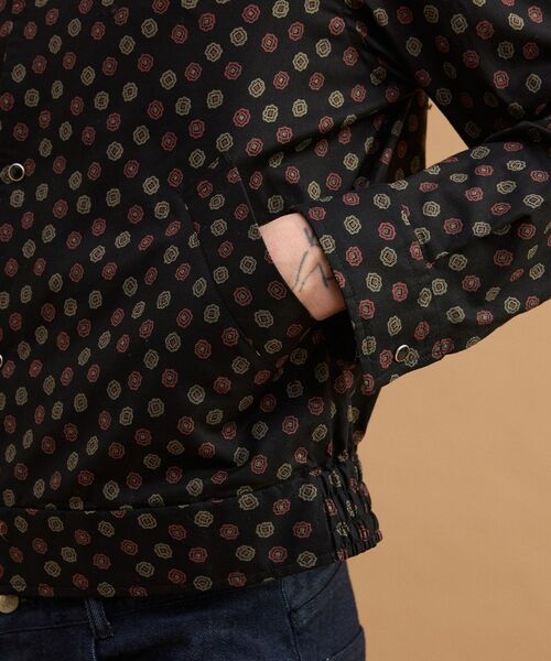 TAKEO KIKUCHI / タケオキクチ レザーブルゾン・ジャケット | 小紋プリントブルゾン | 詳細12