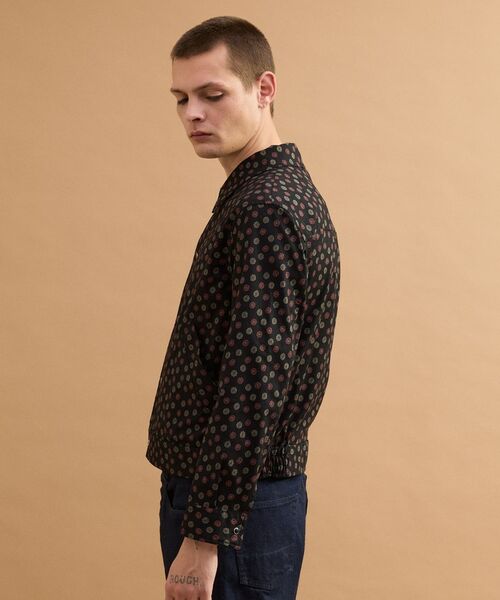 TAKEO KIKUCHI / タケオキクチ レザーブルゾン・ジャケット | 小紋プリントブルゾン | 詳細7