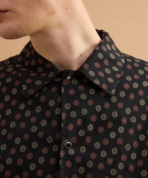 TAKEO KIKUCHI / タケオキクチ レザーブルゾン・ジャケット | 小紋プリントブルゾン | 詳細9